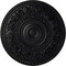 Ekena Millwork Rose Ceiling Medallion (Fits Canopies up to 13 1/2"), Hand-Painted Steel Gray, 33 7/8"OD x 2 3/8"P CM33ROSGS - alternate 1